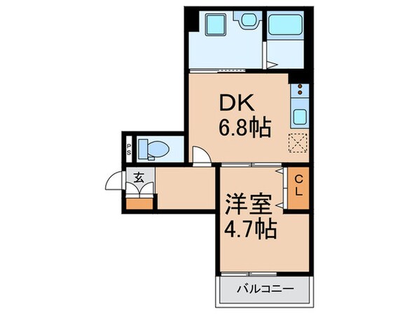 チェーロ道明寺の物件間取画像